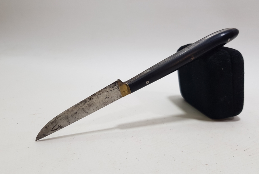 OSMANLI DÖNEMİ BOYNUZ SAPLI HATTAT BIÇAĞI - MAKTA