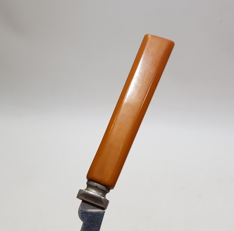 SAPI MİSKEVİ BAĞA ANTİKA PASTA BIÇAĞI