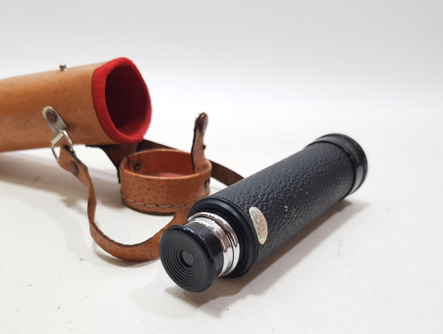 ORİJİNAL DERİ KILIFINDA ANTİKA İNGİLİZ DENİZCİ DÜRBÜNÜ