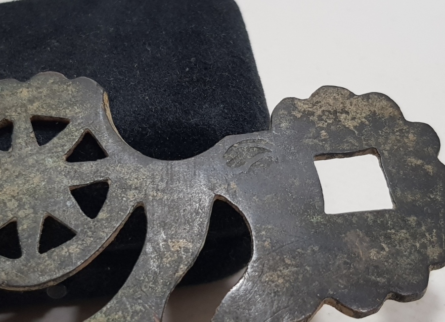 OSMANLI DÖNEMİ SÜLEYMANİYE DAMGALI VE AY YILDIZLI 1800 BAŞLARI ÇOK NADİR KAPI AYNASI