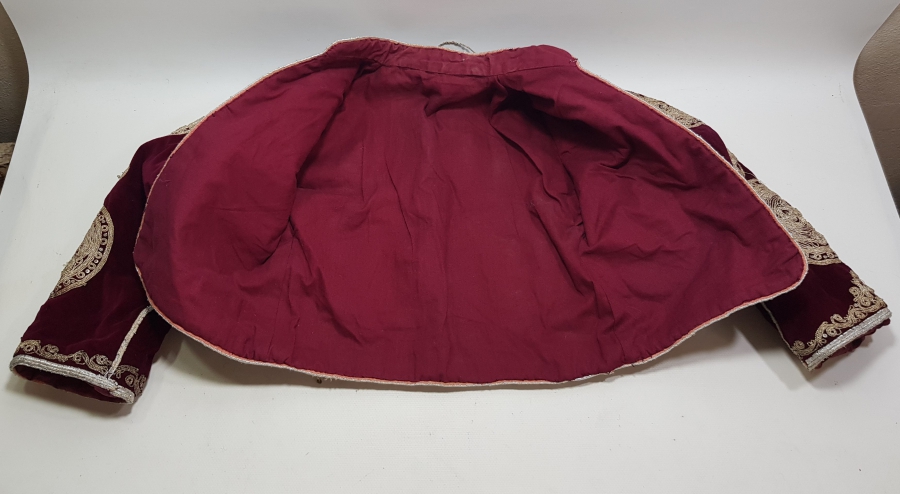 OSMANLI DÖNEMİ KÜTAHYA YÖRESİ ÇİL KONDİSYONDA PÜSKÜLLÜ GELİN CEPKENİ