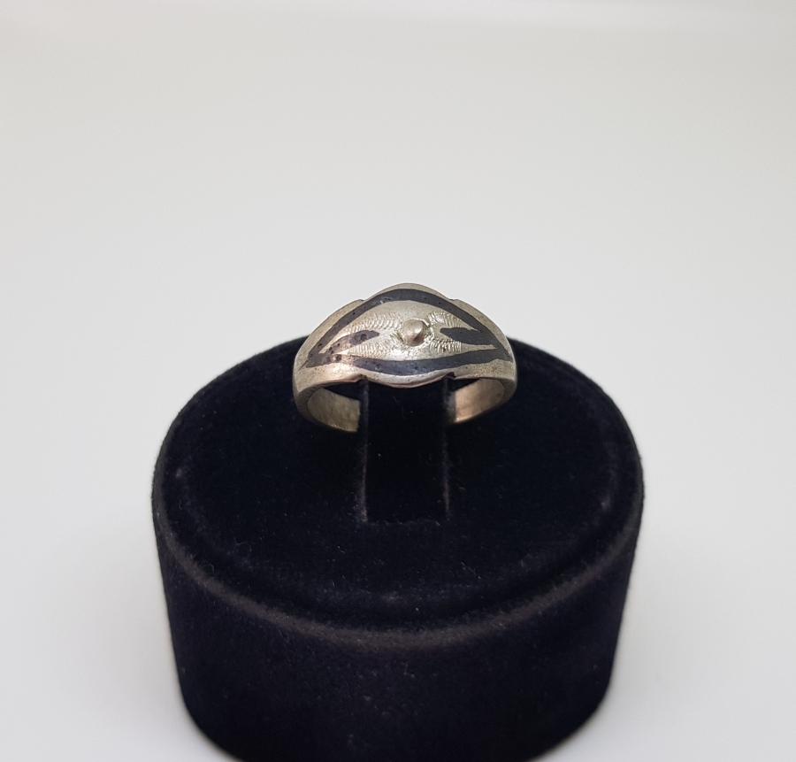 OSMANLI DÖNEMİ SAVATLI NAZAR YÜZÜĞÜ