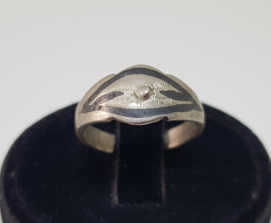 OSMANLI DÖNEMİ SAVATLI NAZAR YÜZÜĞÜ