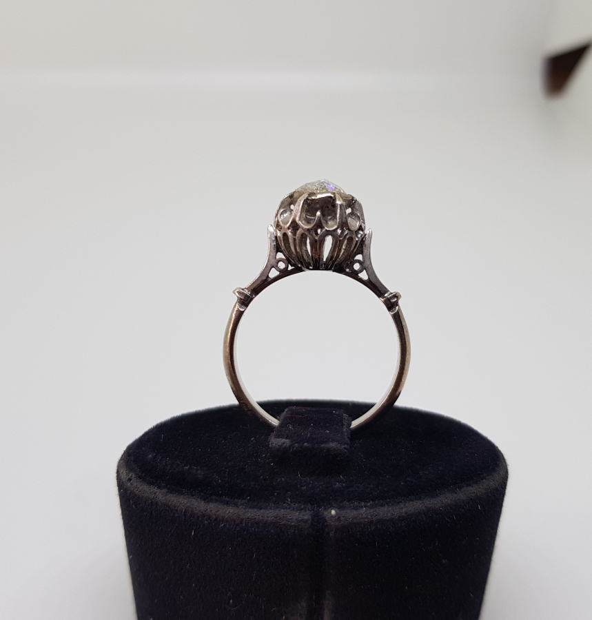 OSMANLI DÖNEMİ İRİ TAŞLI TEK TAŞ ELMAS YÜZÜK