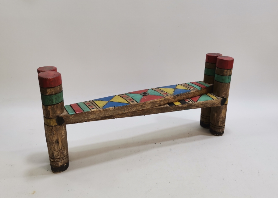 OSMANLI DÖNEMİ EL YAPIMI KÖK BOYALI AHŞAP SOFRA ALTI