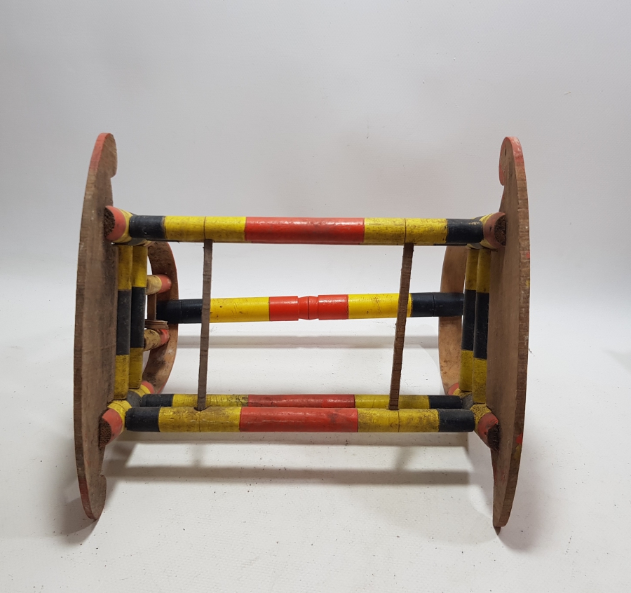 OSMANLI DÖNEMİ KÖK BOYALI EL YAPIMI OYUNCAK BEŞİK