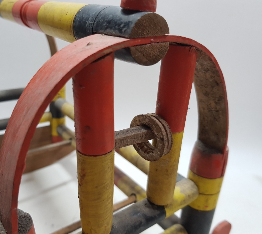 OSMANLI DÖNEMİ KÖK BOYALI EL YAPIMI OYUNCAK BEŞİK