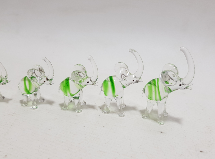 ANTİKA MURANO YEDİLİ ŞANS FİLİ TAKIMI