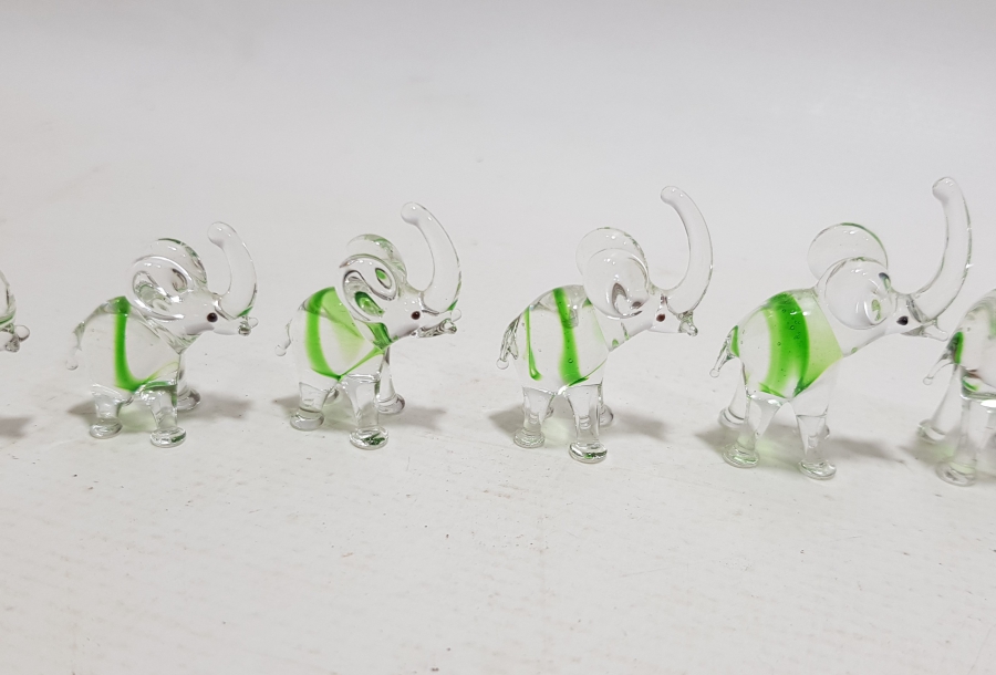 ANTİKA MURANO YEDİLİ ŞANS FİLİ TAKIMI