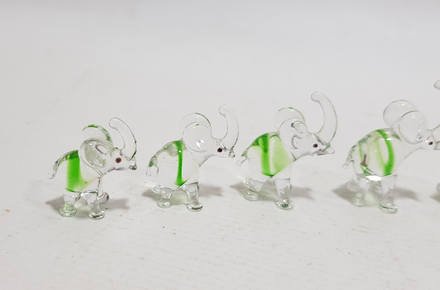 ANTİKA MURANO YEDİLİ ŞANS FİLİ TAKIMI