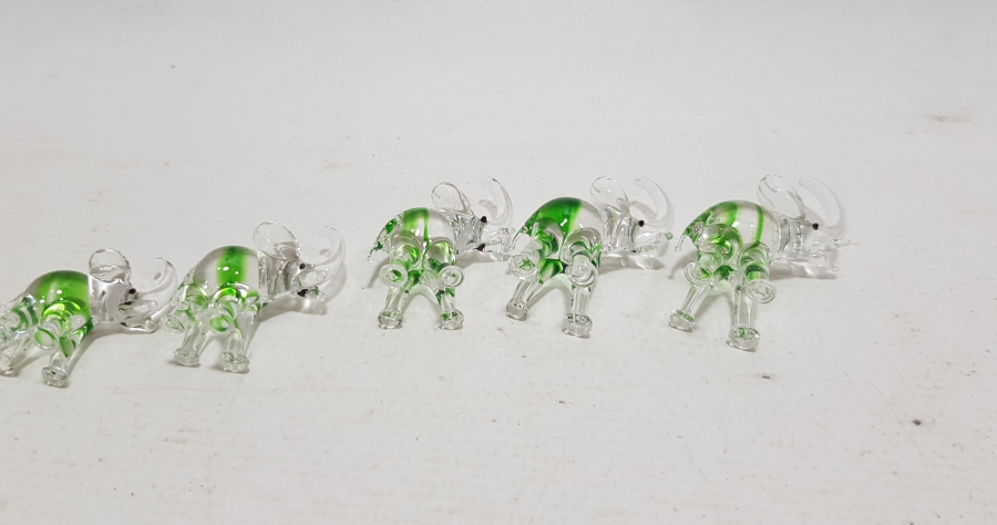 ANTİKA MURANO YEDİLİ ŞANS FİLİ TAKIMI