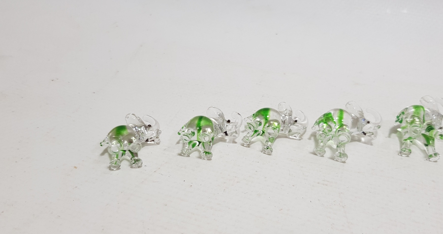 ANTİKA MURANO YEDİLİ ŞANS FİLİ TAKIMI