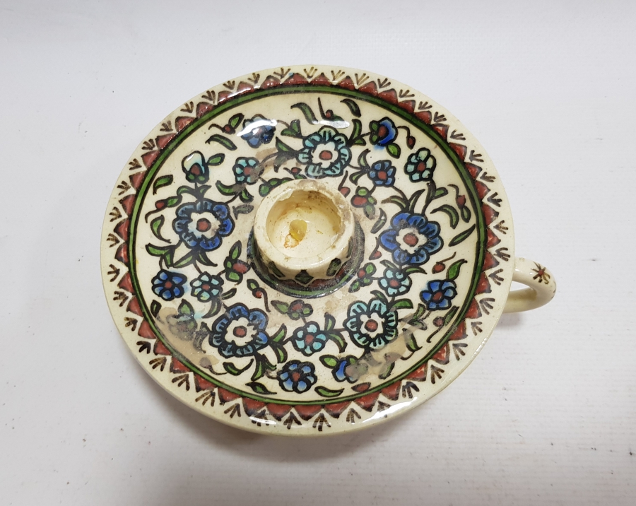 OSMANLI DÖNEMİ KÜTAHYA İŞİ ÇOK NADİR EL MUMLUĞU