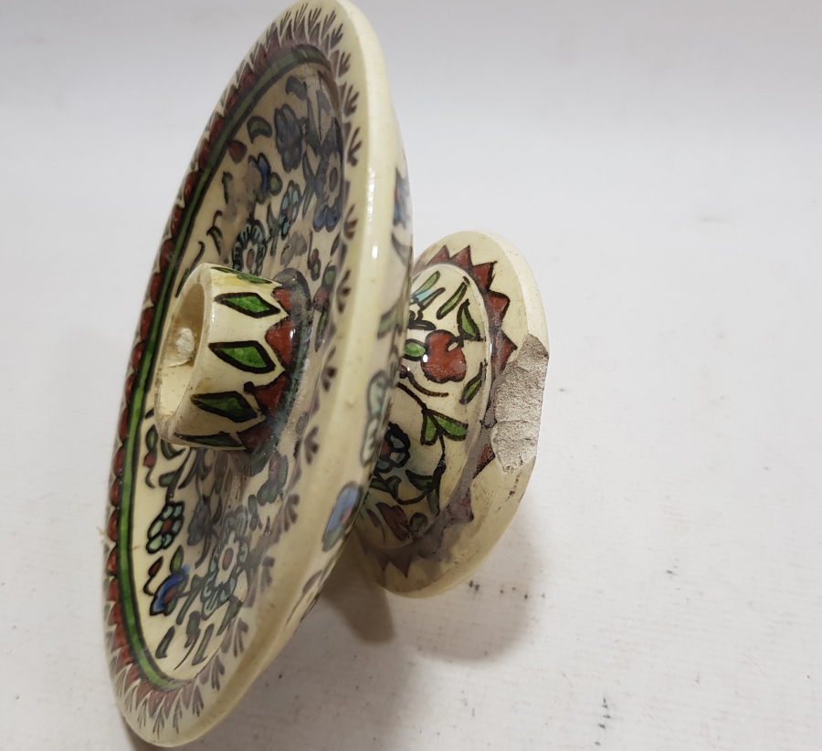 OSMANLI DÖNEMİ KÜTAHYA İŞİ ÇOK NADİR EL MUMLUĞU