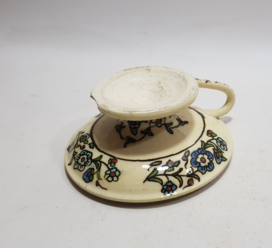 OSMANLI DÖNEMİ KÜTAHYA İŞİ ÇOK NADİR EL MUMLUĞU