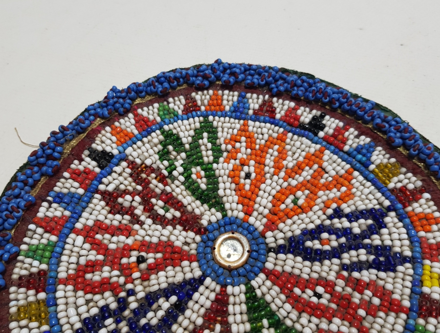 OSMANLI DÖNEMİ OPAL BONCUKLU AYNALI GELİN TEPELİĞİ