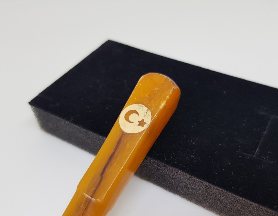 ÜZERİ AY YILDIZLI ANTİKA KATALİN AĞIZLIK