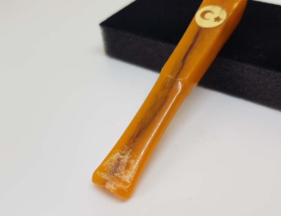 ÜZERİ AY YILDIZLI ANTİKA KATALİN AĞIZLIK