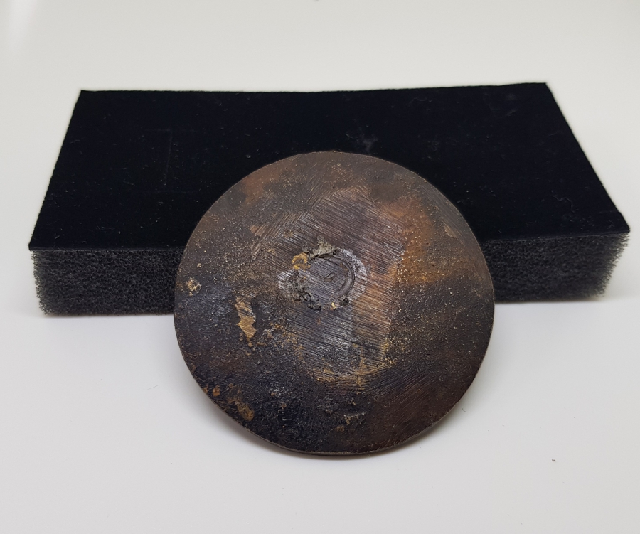 OSMANLI DÖNEMİ BÜYÜK BOY EL KAZIMA BRONZ TILSIM MÜHRÜ