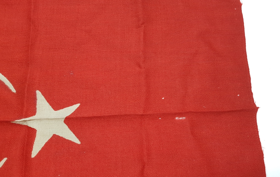 CUMHURİYET BAŞLARI ÇOK NADİR KÖK BOYALI BÜYÜK BOY BAYRAK