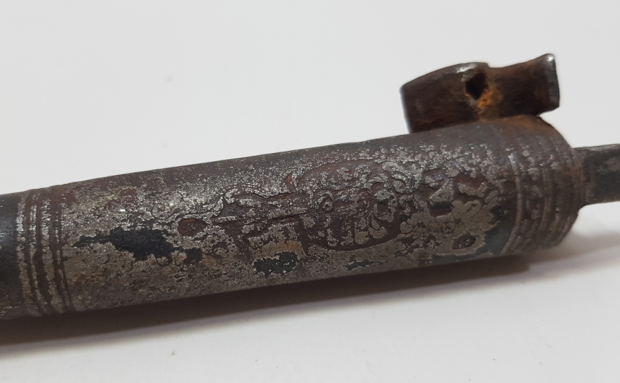 ÜZERİ KABARTMA İŞÇİLİKLİ OSMANLI DÖNEMİ 1800 BAŞLARI PİŞTOV NAMLUSU