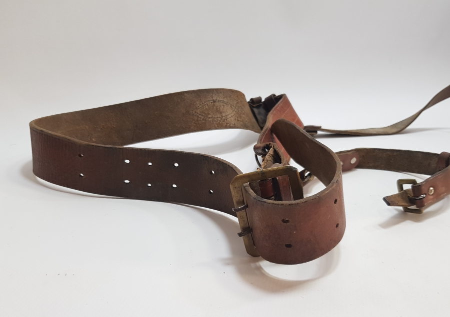 1. DÜNYA SAVAŞI DÖNEMİ ÇOK NADİR DERİ SUBAY KEMERİ