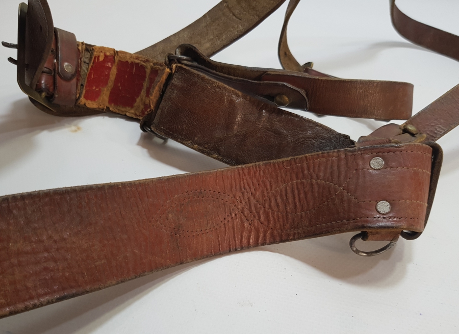 1. DÜNYA SAVAŞI DÖNEMİ ÇOK NADİR DERİ SUBAY KEMERİ