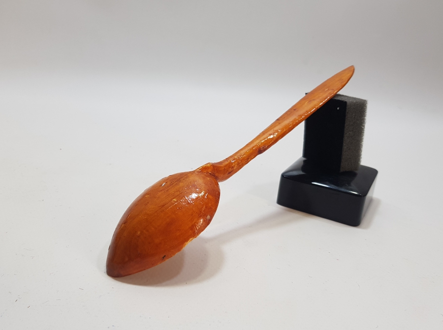 SAP KISMINDA OSMANLICA AFİYET OLSUN EFENDİM YAZILI EL YAPIMI TAHTA HOŞAF KAŞIĞI