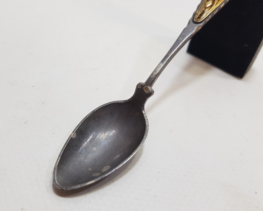 GÜMÜŞ VE ALTIN VERMEYLİ OSMANLI DÖNEMİ İZMİR İŞİ EL YAPIMI TATLI KAŞIĞI