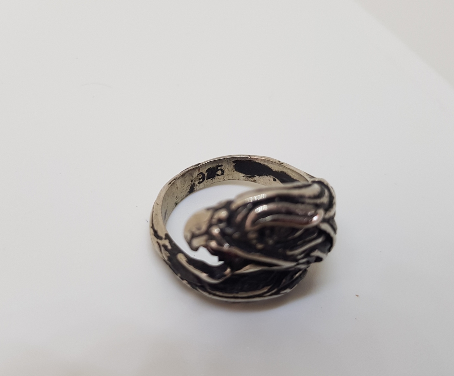 KARTAL FİGÜRLÜ GÜMÜŞ YÜZÜK