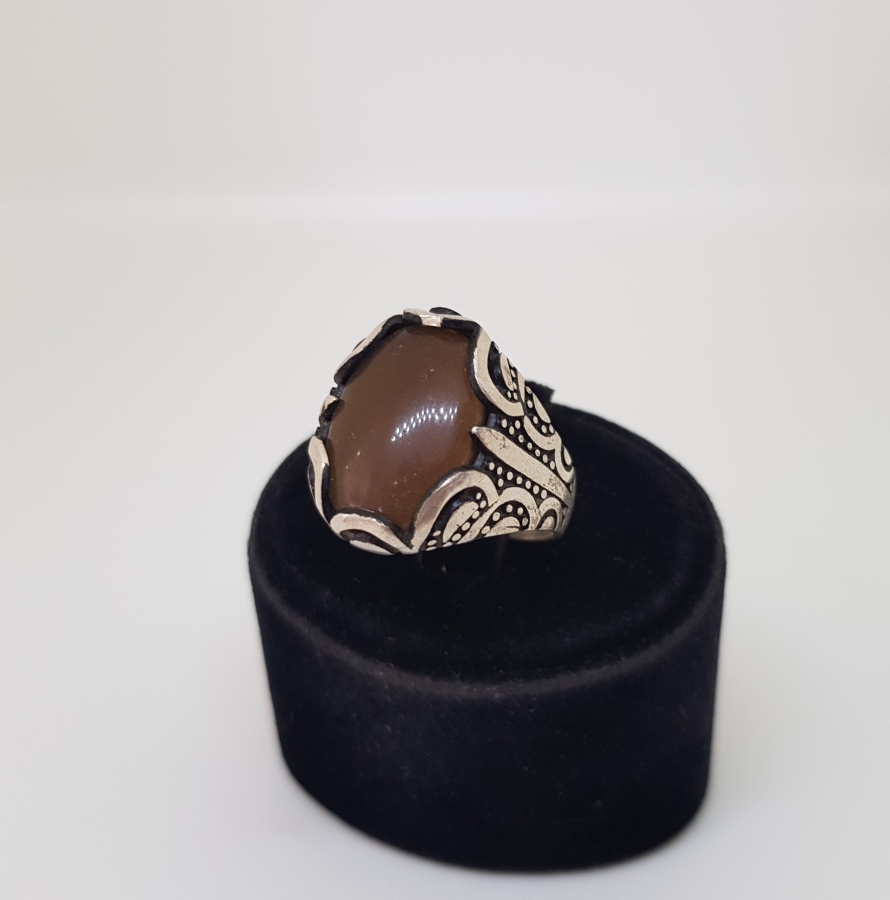 AKİK TAŞLI GÜMÜŞ YÜZÜK