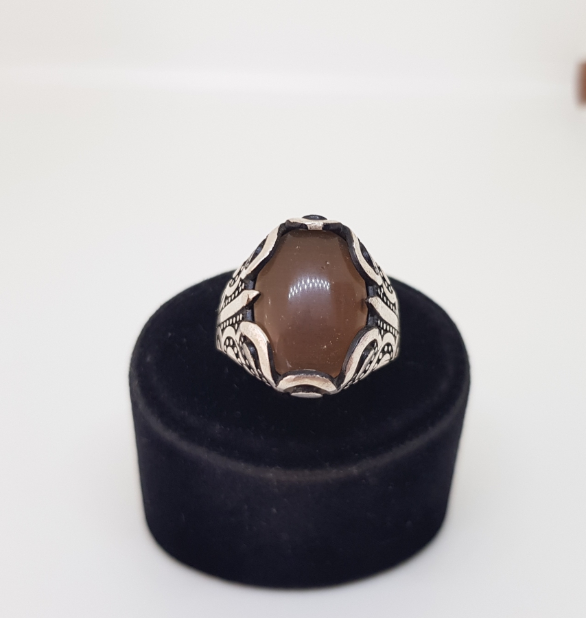 AKİK TAŞLI GÜMÜŞ YÜZÜK