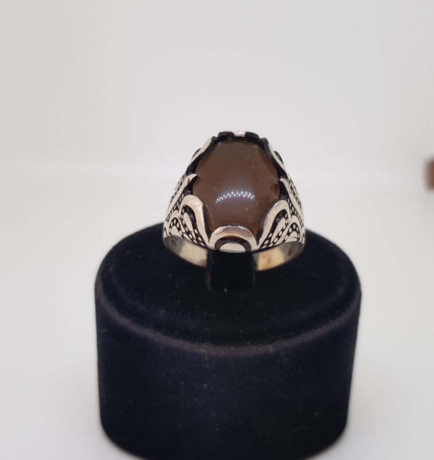 AKİK TAŞLI GÜMÜŞ YÜZÜK