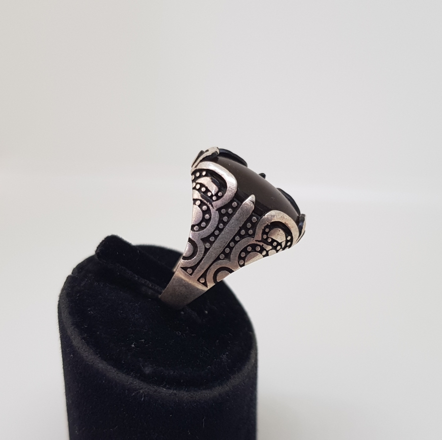 AKİK TAŞLI GÜMÜŞ YÜZÜK