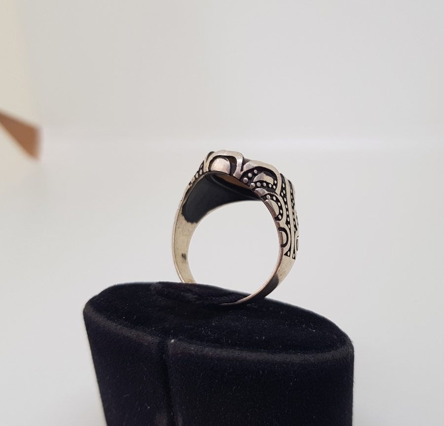 AKİK TAŞLI GÜMÜŞ YÜZÜK