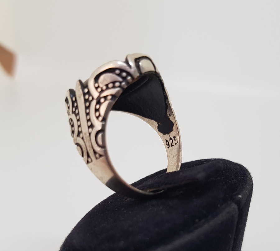 AKİK TAŞLI GÜMÜŞ YÜZÜK