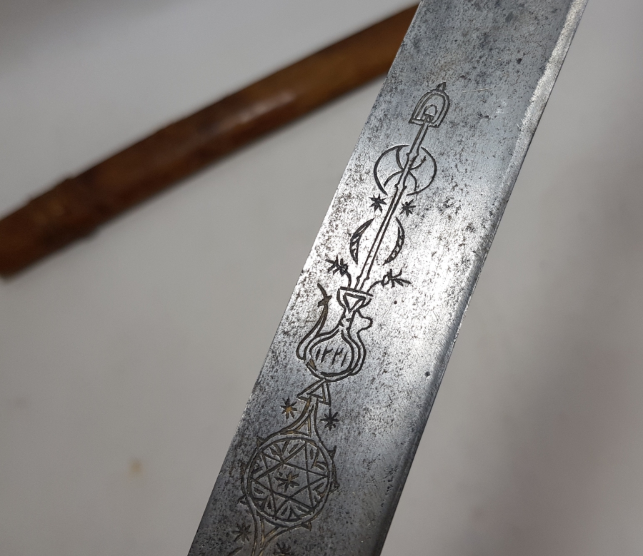 ORİJİNAL KININDA OSMANLI DÖNEMİ ÇOK NADİR YENİÇERİ LEVENT KILICI