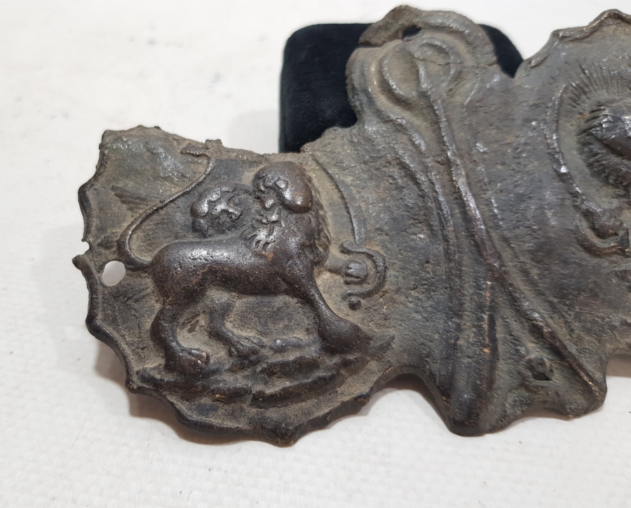 1850LERDEN ŞAHLIK DÖNEMİ İRAN BRONZ APLİK PARÇASI