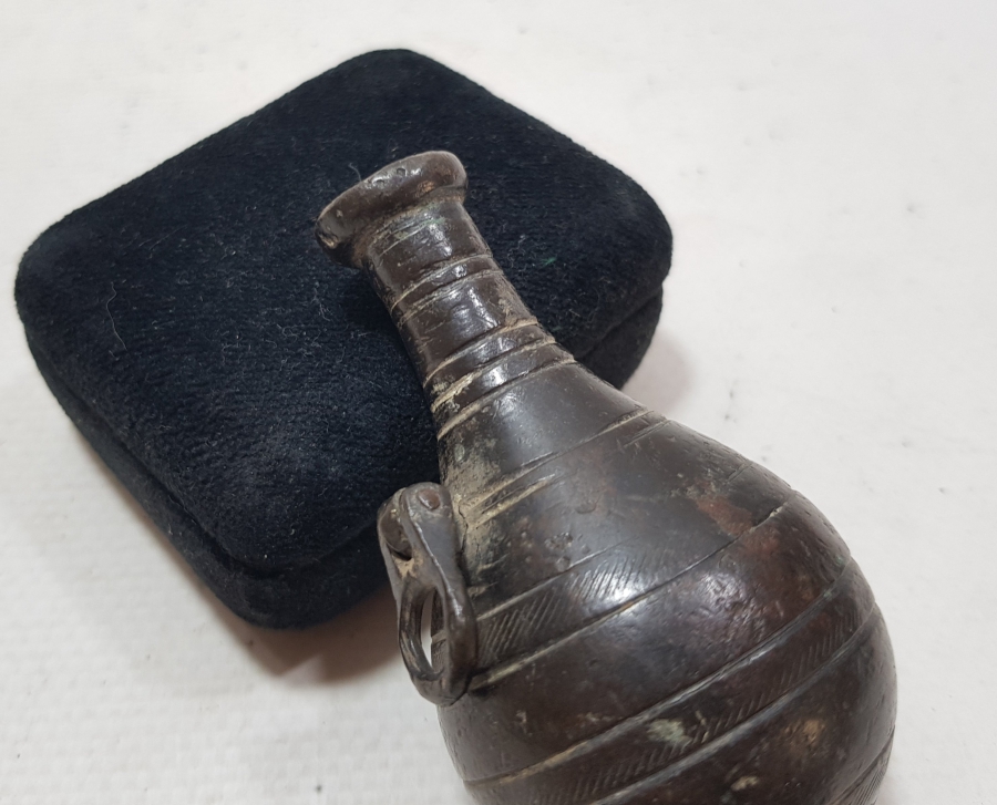 OSMANLI DÖNEMİ BRONZ BARUTLUK