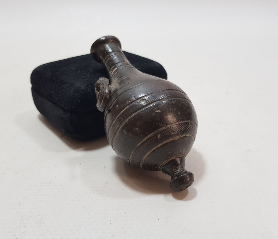 OSMANLI DÖNEMİ BRONZ BARUTLUK