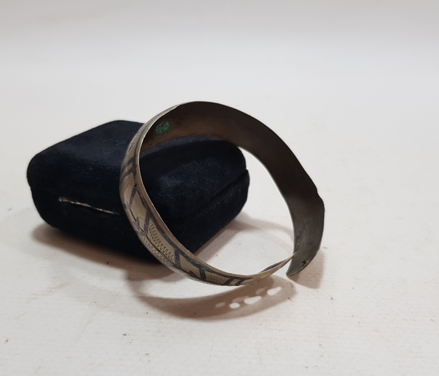 OSMANLI DÖNEMİ VAN İŞİ SAVATLI GÜMÜŞ BİLEZİK