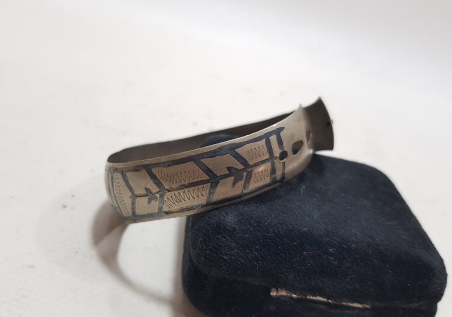 OSMANLI DÖNEMİ VAN İŞİ SAVATLI GÜMÜŞ BİLEZİK