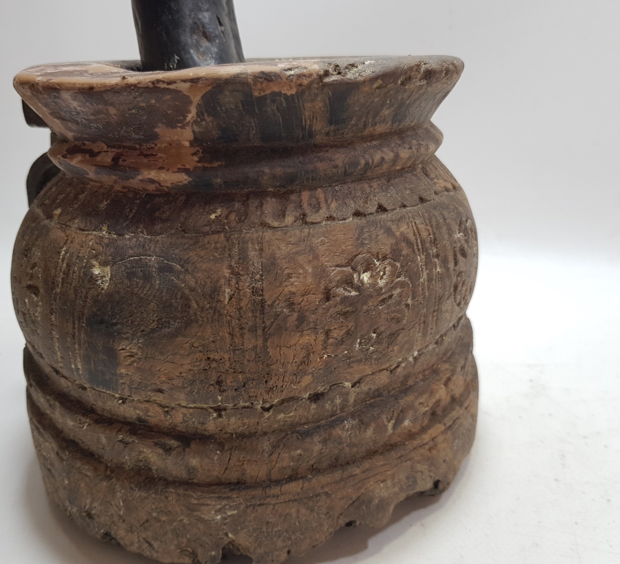 ORİJİNAL ELİYLE OSMANLI DÖNEMİ AHŞAP DİBEK