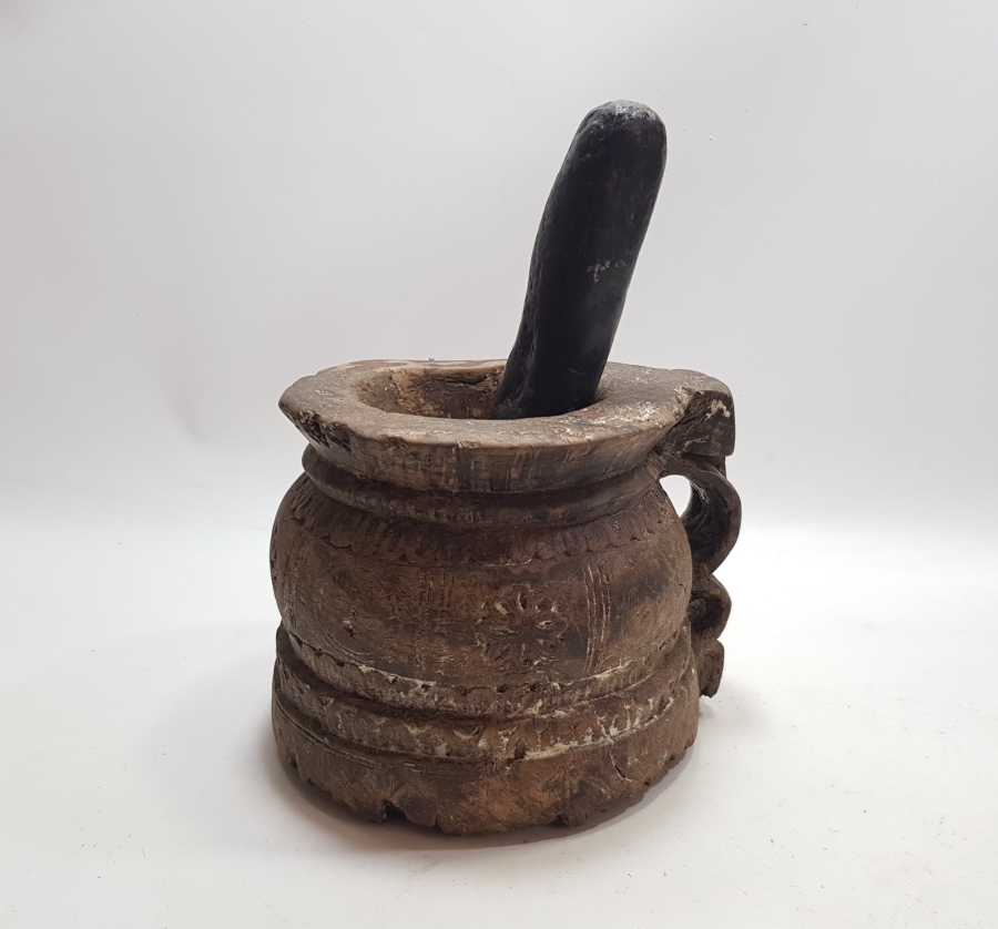 ORİJİNAL ELİYLE OSMANLI DÖNEMİ AHŞAP DİBEK