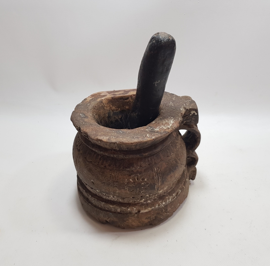 ORİJİNAL ELİYLE OSMANLI DÖNEMİ AHŞAP DİBEK