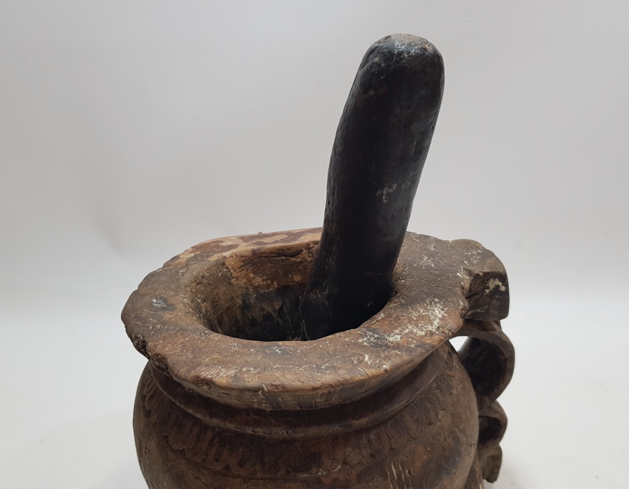 ORİJİNAL ELİYLE OSMANLI DÖNEMİ AHŞAP DİBEK