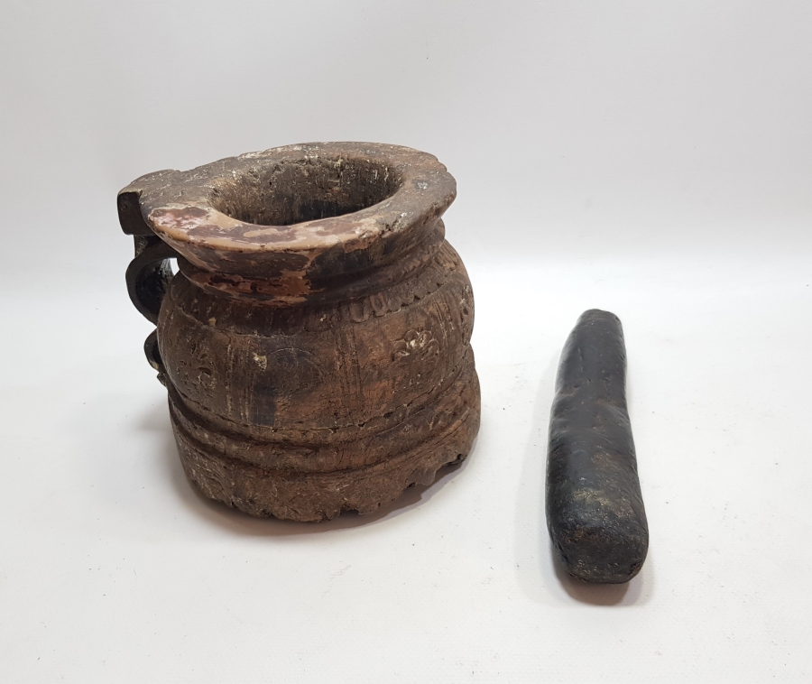 ORİJİNAL ELİYLE OSMANLI DÖNEMİ AHŞAP DİBEK