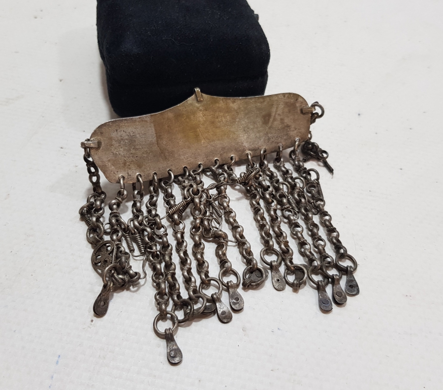 OSMANLI DÖNEMİ ÇOK NADİR GÜMÜŞ GELİN YANAKLIĞI