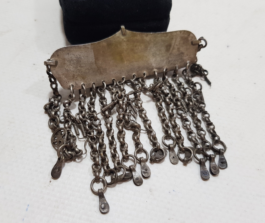 OSMANLI DÖNEMİ ÇOK NADİR GÜMÜŞ GELİN YANAKLIĞI