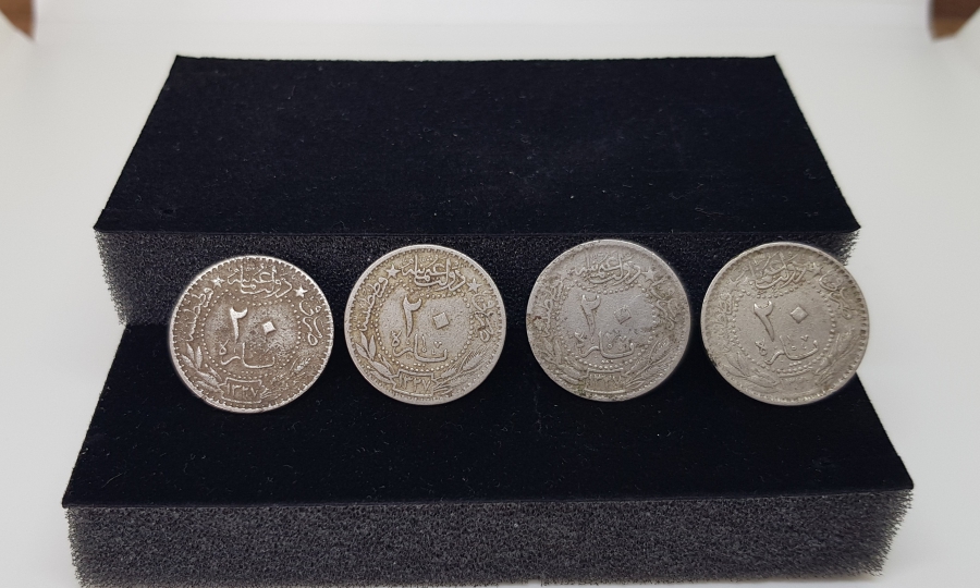 MEHMET REŞAT HAN DÖNEMİ 4 ADET 20 PARA